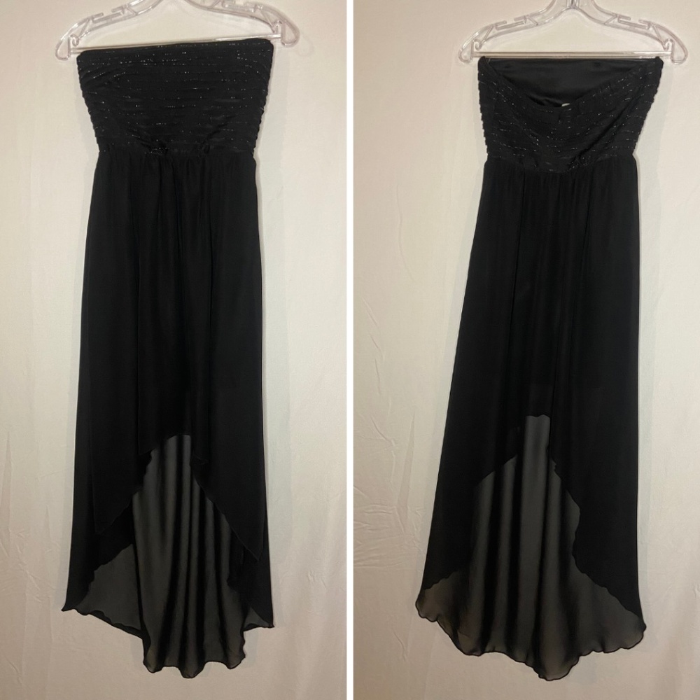 SLEEVELESS+LAYERED BLACK DRESS